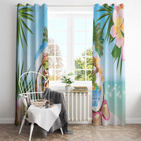 Puerto Rico Pava Coqui Window Curtain Spirit Frog Tropical Beach Vibes - Wonder Print Shop
