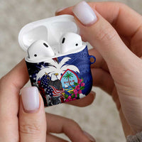 United States Guam AirPods Case USA Eagle Guahan Seal Bougainvillea - Wonder Print Shop