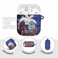 United States Guam AirPods Case USA Eagle Guahan Seal Bougainvillea - Wonder Print Shop