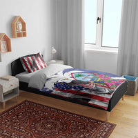United States Guam Bedding Set USA Eagle Guahan Seal Bougainvillea - Wonder Print Shop
