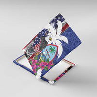 United States Guam Canvas Wall Art USA Eagle Guahan Seal Bougainvillea - Wonder Print Shop