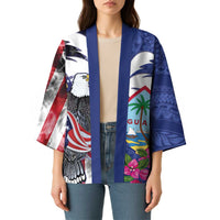 United States Guam Kimono USA Eagle Guahan Seal Bougainvillea - Wonder Print Shop