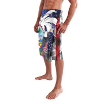 United States Guam Lavalava USA Eagle Guahan Seal Bougainvillea - Wonder Print Shop