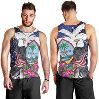 United States Guam Men Tank Top USA Eagle Guahan Seal Bougainvillea - Wonder Print Shop