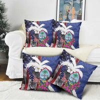 United States Guam Pillow Cover USA Eagle Guahan Seal Bougainvillea - Wonder Print Shop