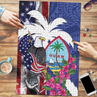 United States Guam Puzzle USA Eagle Guahan Seal Bougainvillea - Wonder Print Shop