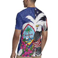 United States Guam Rugby Jersey USA Eagle Guahan Seal Bougainvillea - Wonder Print Shop