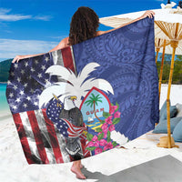 United States Guam Sarong USA Eagle Guahan Seal Bougainvillea - Wonder Print Shop