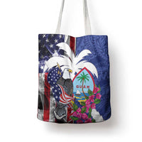 United States Guam Tote Bag USA Eagle Guahan Seal Bougainvillea - Wonder Print Shop