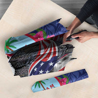 United States Guam Umbrella USA Eagle Guahan Seal Bougainvillea - Wonder Print Shop
