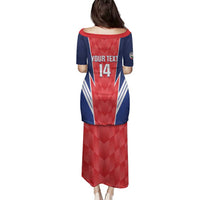 Custom Panama Football Family Matching Puletasi and Hawaiian Shirt 2025 Vamos Los Canaleros