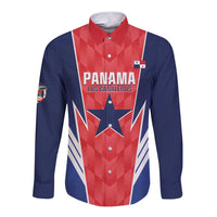 Custom Panama Football Long Sleeve Button Shirt 2025 Vamos Los Canaleros