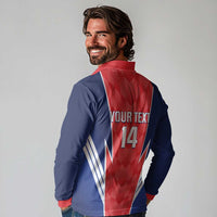 Custom Panama Football Long Sleeve Polo Shirt 2025 Vamos Los Canaleros