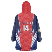 Custom Panama Football Wearable Blanket Hoodie 2025 Vamos Los Canaleros