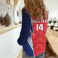 Custom Panama Football Women Casual Shirt 2025 Vamos Los Canaleros