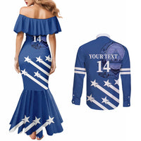 Custom Honduras Football Couples Matching Mermaid Dress and Long Sleeve Button Shirt 2025 Vamos Los Catrachos