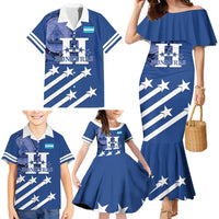 Custom Honduras Football Family Matching Mermaid Dress and Hawaiian Shirt 2025 Vamos Los Catrachos