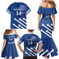 Custom Honduras Football Family Matching Mermaid Dress and Hawaiian Shirt 2025 Vamos Los Catrachos