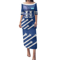 Custom Honduras Football Family Matching Puletasi and Hawaiian Shirt 2025 Vamos Los Catrachos