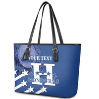 Custom Honduras Football Leather Tote Bag 2025 Vamos Los Catrachos