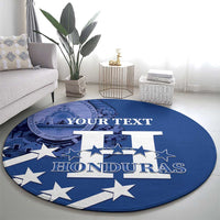 Custom Honduras Football Round Carpet 2025 Vamos Los Catrachos