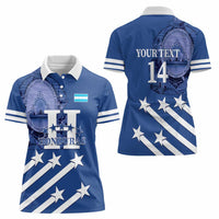 Custom Honduras Football Women Polo Shirt 2025 Vamos Los Catrachos