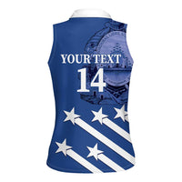 Custom Honduras Football Women Sleeveless Polo Shirt 2025 Vamos Los Catrachos