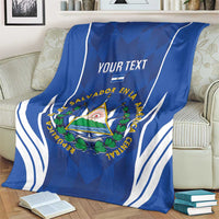 Custom El Salvador Football Blanket 2025 Vamos La Selecta