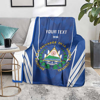 Custom El Salvador Football Blanket 2025 Vamos La Selecta