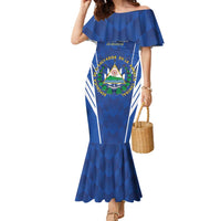 Custom El Salvador Football Family Matching Mermaid Dress and Hawaiian Shirt 2025 Vamos La Selecta