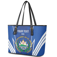 Custom El Salvador Football Leather Tote Bag 2025 Vamos La Selecta