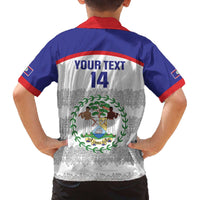 Custom Belize Football Family Matching Off The Shoulder Long Sleeve Dress and Hawaiian Shirt 2025 Go Jaguars