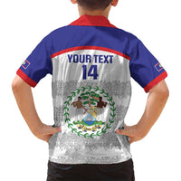 Custom Belize Football Family Matching Off Shoulder Short Dress and Hawaiian Shirt 2025 Go Jaguars