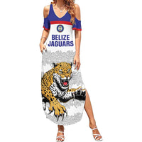Custom Belize Football Family Matching Summer Maxi Dress and Hawaiian Shirt 2025 Go Jaguars