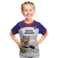 Custom Belize Football Kid T Shirt 2025 Go Jaguars