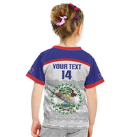 Custom Belize Football Kid T Shirt 2025 Go Jaguars