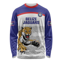 Custom Belize Football Long Sleeve Shirt 2025 Go Jaguars