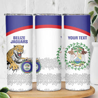 Custom Belize Football Skinny Tumbler 2025 Go Jaguars