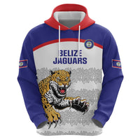 Custom Belize Football Zip Hoodie 2025 Go Jaguars