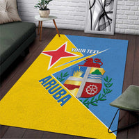 Custom Aruba Football Area Rug 2025 Coat Of Arms Style