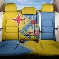 Custom Aruba Football Back Car Seat Cover 2025 Coat Of Arms Style