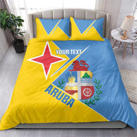Custom Aruba Football Bedding Set 2025 Coat Of Arms Style
