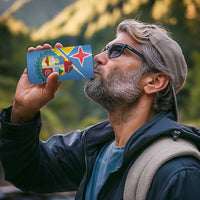 Custom Aruba Football 4 in 1 Can Cooler Tumbler 2025 Coat Of Arms Style