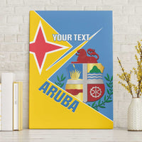 Custom Aruba Football Canvas Wall Art 2025 Coat Of Arms Style