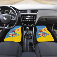 Custom Aruba Football Car Mats 2025 Coat Of Arms Style
