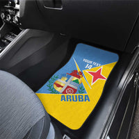 Custom Aruba Football Car Mats 2025 Coat Of Arms Style
