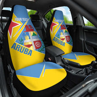 Custom Aruba Football Car Seat Cover 2025 Coat Of Arms Style