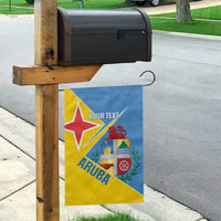 Custom Aruba Football Garden Flag 2025 Coat Of Arms Style