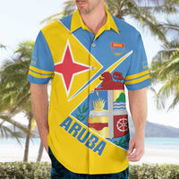 Custom Aruba Football Hawaiian Shirt 2025 Coat Of Arms Style