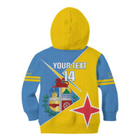 Custom Aruba Football Kid Hoodie 2025 Coat Of Arms Style